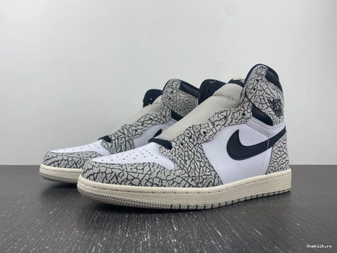 One Kick DZ5485-052 OG High 1 Jordan Cement Air White 0723